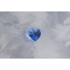 Cœur de cristal Swarovski - Medium Sapphire